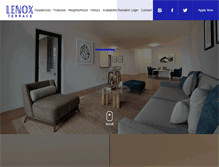 Tablet Screenshot of lenoxapts.com